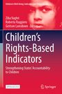 Oben: "Children's Well-Being: Indicators and Research 28". Titel: "Children's Rights-Based Indicators". Gesicht im Hintergrund.