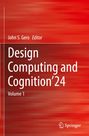 „Design Computing and Cognition’24, Volume 1“, Herausgeber John S. Gero, roter Hintergrund mit weißem Text.