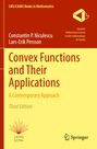 „Convex Functions and Their Applications“, Autoren Niculescu, Persson; rote und gelbe Gestaltung mit Logos.
