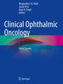 Text: "Clinical Ophthalmic Oncology: Eyelid Tumors". Blaue Abdeckung mit farbigen Streifen. Springer-Logo unten.