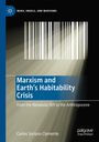 Der Titel lautet "Marxism and Earth's Habitability Crisis". Es zeigt senkrechte weiße Lichtstreifen auf schwarzem Hintergrund.