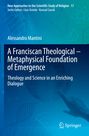 Titel: "A Franciscan Theological – Metaphysical Foundation of Emergence". Blaue wissenschaftliche Illustrationen im Hintergrund.