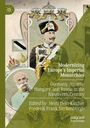 "Modernizing Europe's Imperial Monarchies" zeigt Illustrationen zweier Monarchen in dekorativer, historischer Kleidung.