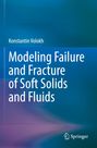 Konstantin Volokh: Modeling Failure and Fracture of Soft Solids and Fluids. Hintergrund blau mit geometrischer Grafik. Springer-Logo.