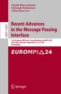 : Recent Advances in the Message Passing Interface, Buch