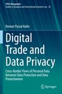 EYIEL Monographs. Roman Pascal Kalin. Digital Trade and Data Privacy. Springer-Logo auf blau-grünem Hintergrund.