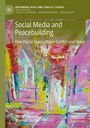„Social Media and Peacebuilding: How Digital Spaces Shape Conflict and Peace“, buntes abstraktes Gemälde im Hintergrund.