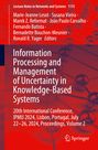 : Information Processing and Management of Uncertainty in Knowledge-Based Systems, Buch