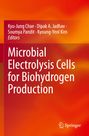 Titel: "Microbial Electrolysis Cells for Biohydrogen Production." Autoren: Kyu-Jung Chae, Dipak A. Jadhav, Soumya Pandit, Kyoung-Yeol Kim. Farben: orange, rot.