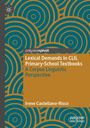 "Lexical Demands in CLIL Primary-School Textbooks" von Irene Castellano-Risco. Abstraktes Muster in Blau und Braun.