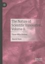 "The Nature of Scientific Innovation, Volume II" von David Dent auf rotem, strukturiertem Hintergrund. Links ein Logo.