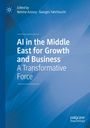 "AI in the Middle East for Growth and Business: A Transformative Force" in weißem Text auf blauem Hintergrund.