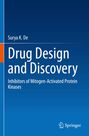 Titel: "Drug Design and Discovery", Untertitel: "Inhibitors of Mitogen-Activated Protein Kinases". Autor: Surya K. De. Blaue und orange Farbtöne. 