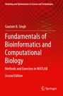 "Fundamentals of Bioinformatics and Computational Biology", Gautam B. Singh, roter Hintergrund mit Springer-Logo.