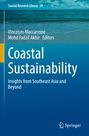 Buchtitel: Küstennachhaltigkeit. Autoren: V. Maccarrone, M. F. Akhir. Hintergrund: Strand und Meer. Springer-Logo unten.