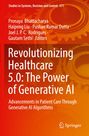 „Revolutionizing Healthcare 5.0: The Power of Generative AI“. Orange Hintergrund mit Zahnrädern, Springer-Logo.