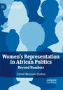 „Women’s Representation in African Politics: Beyond Numbers“ von Zainab Monisola Olaitan. Silhouetten in Blau.
