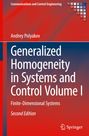 Andrey Polyakov: Generalized Homogeneity in Systems and Control Volume I, Buch
