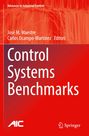 Oben "Advances in Industrial Control", darunter Namen, zentral "Control Systems Benchmarks". Roter Hintergrund.