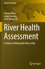 "River Health Assessment: A Study on Mahananda River, India" von Suman Mitra et al. Beige Karte im Hintergrund. Springer Logo unten rechts.