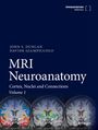 „John S. Duncan, Davide Giampiccolo, MRI Neuroanatomy, Cortex, Nuclei and Connections, Volume 1“. Unten drei bunte Gehirnscans.