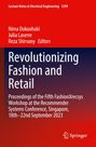 "Lecture Notes in Electrical Engineering 1299. Revolutionizing Fashion and Retail. Springer Logo. Roter Hintergrund."