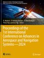 Titel: Proceedings of the 1st International Conference on Advances in Aerospace and Navigation Systems—2024. Im Hintergrund: Ein Satellit im All.