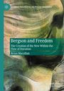 "Bergson and Freedom: The Creation of the New Within the Flow of Duration" von Brian Macallan. Abstrakte, wellenförmige Illustration.