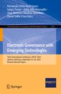 : Electronic Governance with Emerging Technologies, Buch