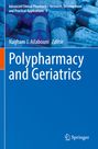 "Polypharmacy and Geriatrics" von Nagham J. Ailabouni, Editor. Blauer Hintergrund, Logo unten rechts, Tabletten oben.