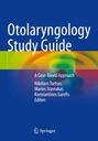 Blauer Hintergrund mit dem Titel "Otolaryngology Study Guide". Autoren: Nikolaos Tsetsos, Marios Stavrakas, Konstantinos Garefis.