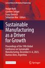 : Sustainable Manufacturing as a Driver for Growth, Buch