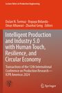 "Intelligent Production and Industry 5.0 with Human Touch, Resilience, and Circular Economy" steht in großen Buchstaben.