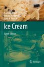 Text: "H. Douglas Goff, Richard W. Hartel, Scott A. Rankin, Ice Cream, Eighth Edition." Ein Eis in einer Waffel. Unten Maschinen.