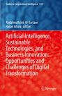 Titel: Artificial Intelligence, Sustainable Technologies, and Business Innovation. Blaues und rotes Design. Springer-Logo unten.
