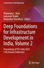 „Deep Foundations for Infrastructure Development in India, Volume 2.“ Rote und violette Hintergrundverläufe. Springer-Logo.