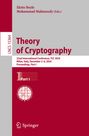 : Theory of Cryptography, Buch