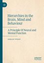 "Hierarchies in the Brain, Mind and Behaviour" von Gerald Wiest. Beige Hintergrund, linke Leiste mit Logo.
