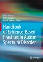 "Handbook of Evidence-Based Practices in Autism Spectrum Disorder" steht in großer weißer Schrift auf einem bunten Hintergrund.