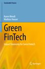 Buchtitel: "Green FinTech". Autoren: Karen Wendt, Mathias Hauser. Oberer Teil blau, unterer gelb mit grünen Akzenten.