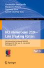 : HCI International 2024 - Late Breaking Posters, Buch