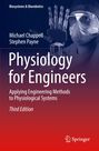 „Physiology for Engineers: Applying Engineering Methods to Physiological Systems, Third Edition“ von Chappell und Payne. Im Hintergrund ein Arzt mit Schutzbrille hält eine Roboterhand.