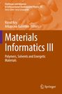 Material Informatics III: Polymers, Solvents and Energetic Materials. Orange Hintergrund, Springer-Logo unten rechts.