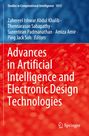 Oben: "Studies in Computational Intelligence 1015". Titel: "Advances in Artificial Intelligence and Electronic Design Technologies". Unten: Springer-Logo.