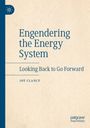„Engendering the Energy System: Looking Back to Go Forward“ von Joy Clancy. Links ein blaues Logo.