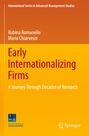 Buchtitel "Early Internationalizing Firms: A Journey Through Decades of Research" von Romanello und Chiarvesio. Oben orange, unten gelb. Springer-Logo.