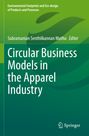 Titel: "Circular Business Models in the Apparel Industry". Grüner Hintergrund, Verlagslogo unten.