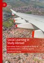 "Social Learning in Study Abroad" von Yoshifumi Fukada vor Luftaufnahme einer Stadt mit Flugzeugflügel im Vordergrund.