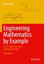 "Engineering Mathematics by Example, Vol. III: Special Functions and Transformations. Diagramme und Formeln auf gelbem Hintergrund."