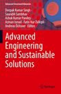 "Advanced Engineering and Sustainable Solutions". Rote Schrift auf blauem Hintergrund, geometrisches Muster rechts.